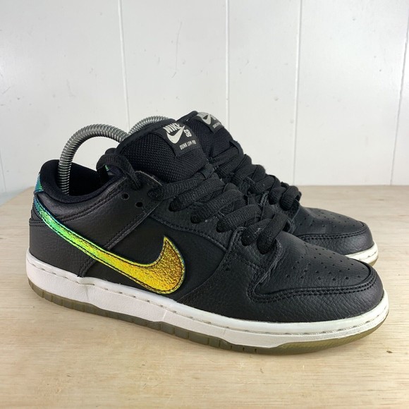 Nike SB Dunk Low Pro Sparkle Oil Black Multicolor 304292-091 Women's 7.5 - Picture 1 of 10